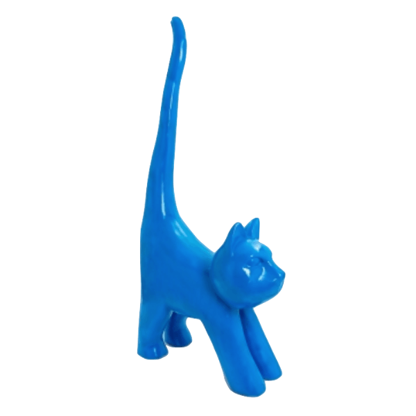 Resine Sculpture Chat 205CM Bleu LYCIE - S&C