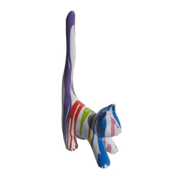 Resine Sculpture Chat 205CM Multicolore CEDRICK - S&C