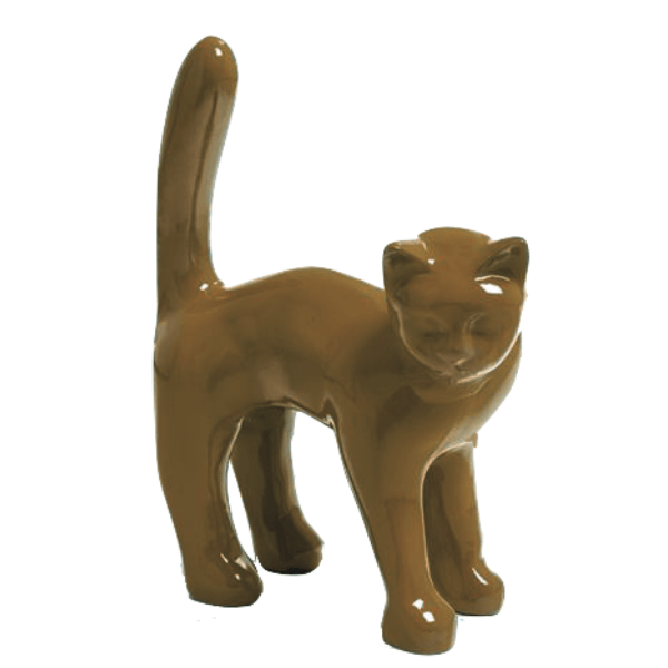 Resine Sculpture Chat 45CM Marron JARIS - S&C