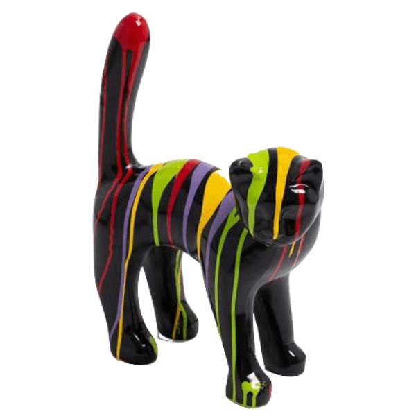 Resine Sculpture Chat 45CM Multicolore NEMEJ - S&C