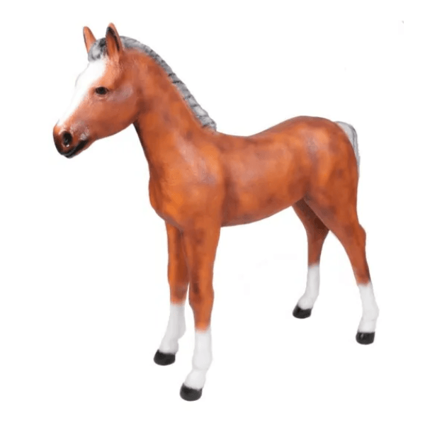 Resine Sculpture Cheval 150cm Naturel VILMAR - S&C