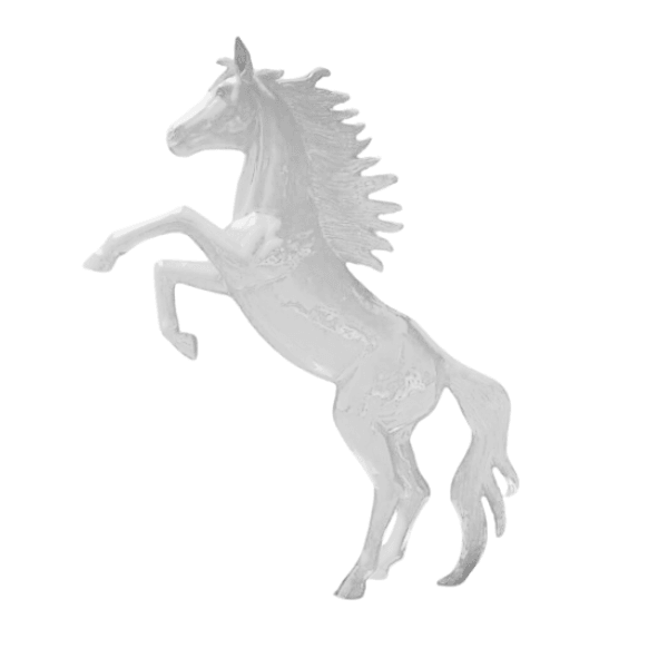 Resine Sculpture Cheval 305CM Blanc MATIUS - S&C