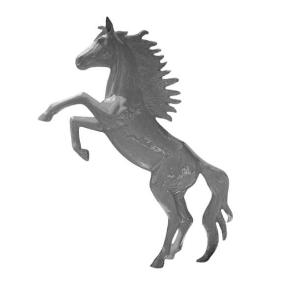 Resine Sculpture Cheval 305cm Gris THALIS - S&C