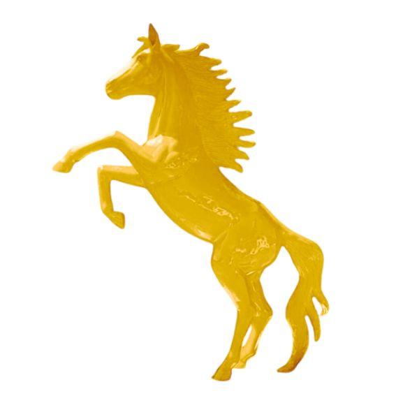 Resine Sculpture Cheval 305CM Jaune NOLAN - S&C