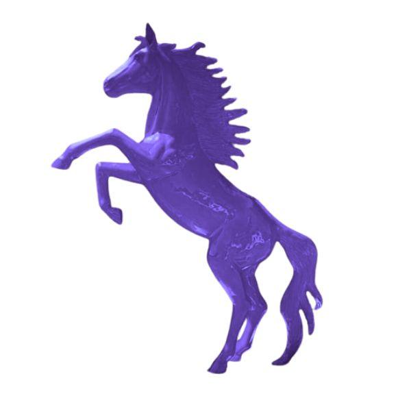 Resine Sculpture Cheval 305CM Violet LIRIO - S&C