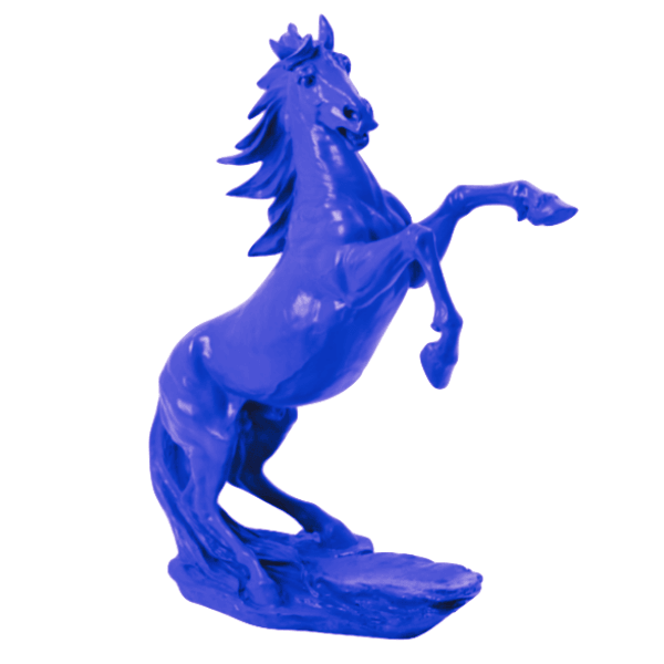 Resine Sculpture Cheval 90CM Violet YLENDRE - S&C