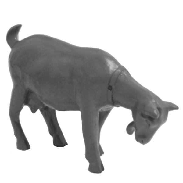 Resine Sculpture Chevre 60CM Gris ELODIE - S&C