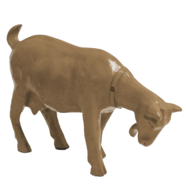 Resine Sculpture Chevre 60 CM Marron ELIOR - S&C