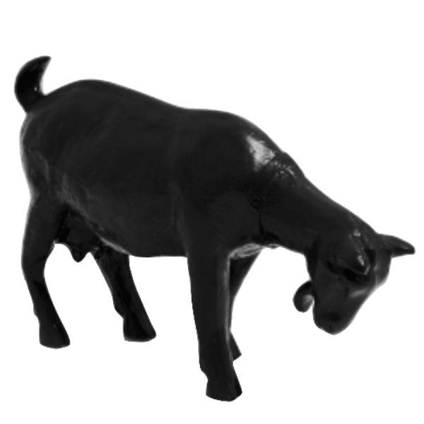 Resine Sculpture Chevre 60CM Noir SIRAL - S&C
