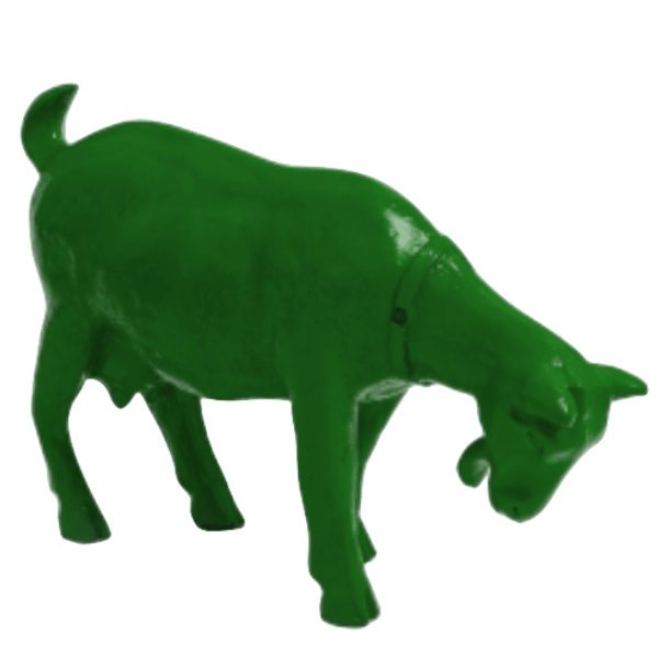Resine Sculpture Chevre 60CM Vert ARLON - S&C