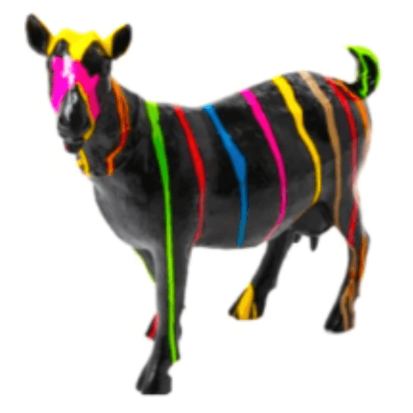 Resine Sculpture Chevre 60CM Multicolore ALOIS - S&C