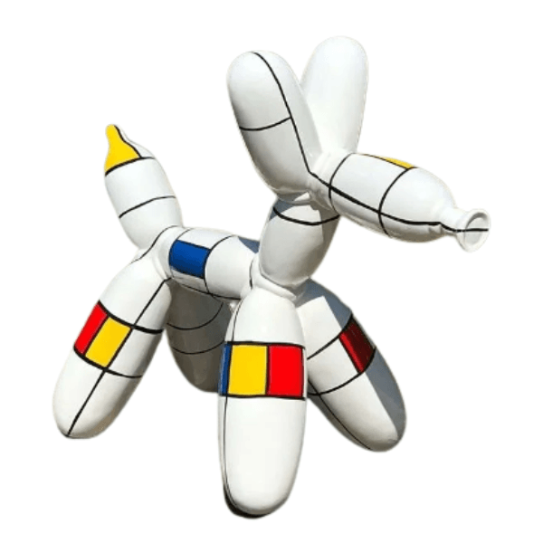Resine Sculpture Chien 120cm Multicolore ELIANE - S&C