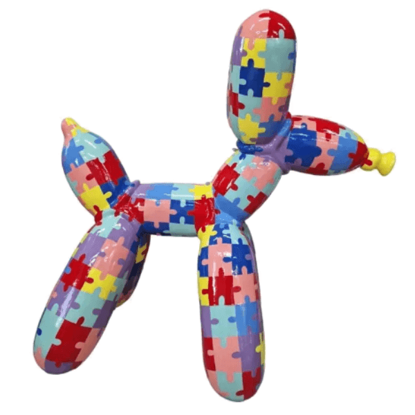 Resine Sculpture Chien 120CM Multicolore LONDRI - S&C
