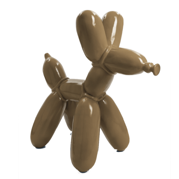 Resine Sculpture Chien 70cm Marron JOVIAN - S&C