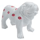 Statue Chien Bouledogue Anglais Animaux Resine - 90cm - Bisous - ANIMAUX-RESINE.FR