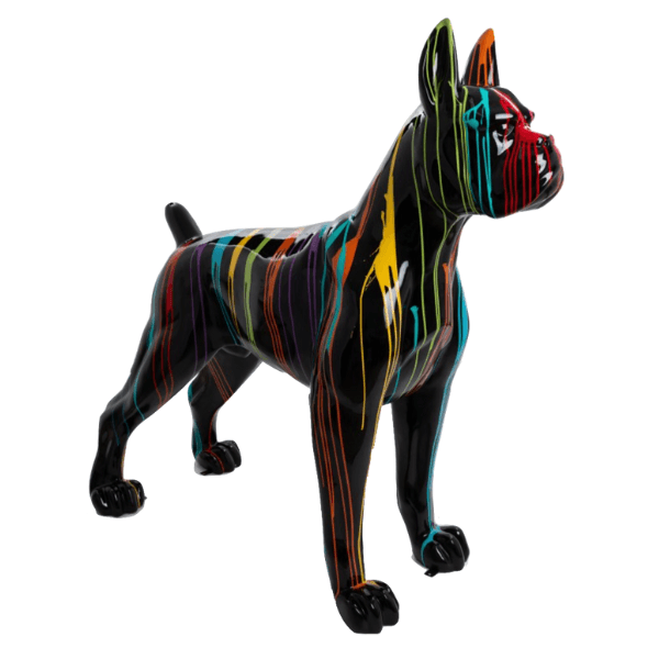 Resine Sculpture Chien Boxer 180CM Multicolore JALEN - S&C