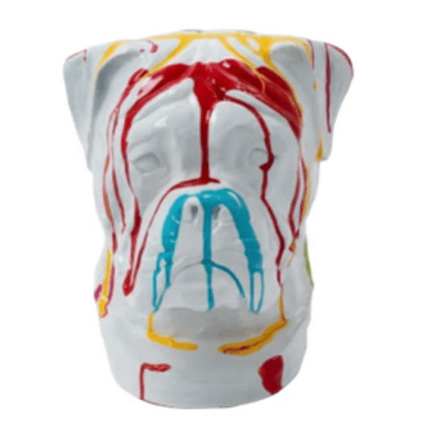 Resine Sculpture Chien Boxer 35CM Multi Couleur ALOIS - S&C