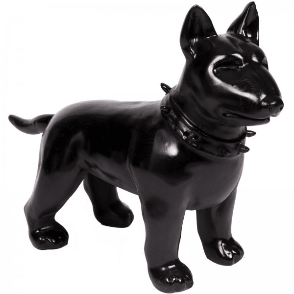 Resine Sculpture Chien Bull Terrier 60CM Noir ELDAN - S&C