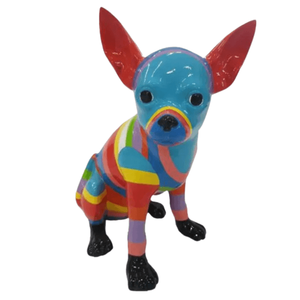 Resine Sculpture Chien Chihuahua 40CM Berlingot JUPITER - S&C