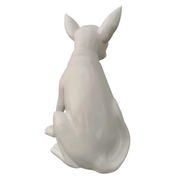 Resine Sculpture Chien 40CM Blanc MATIS - S&C