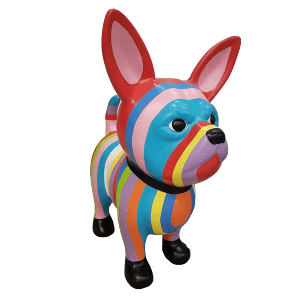 Resine Sculpture Chien 50cm Berlingot LOUVET - S&C