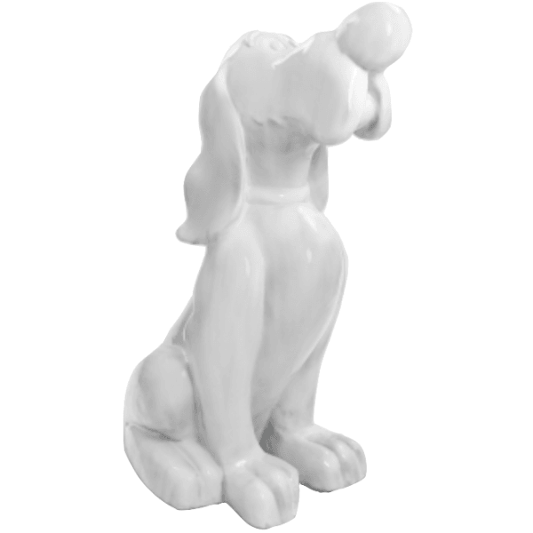 Resine Sculpture Chien 160CM Blanc MATIS - S&C