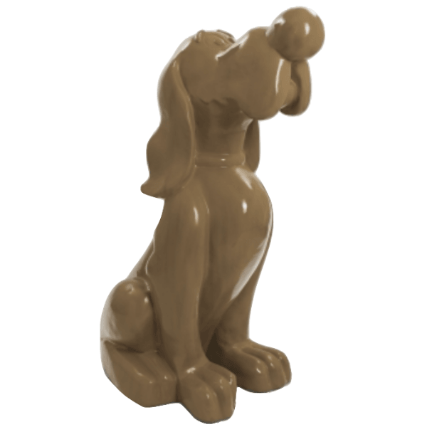 Resine Sculpture Chien 160CM Marron FENWICK - S&C