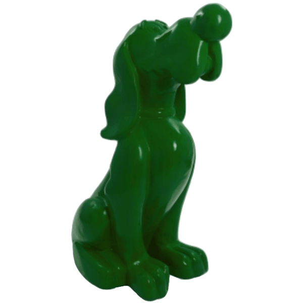 Resine Sculpture Chien 160CM Vert JOVIS - S&C