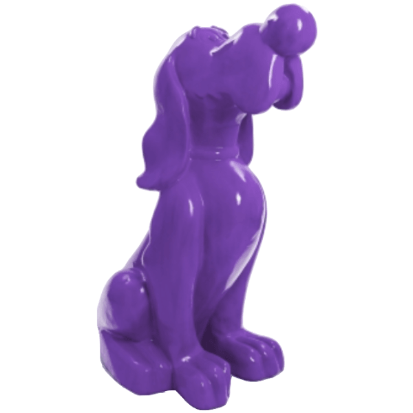 Resine Sculpture Chien 160CM Violet ROLAND - S&C