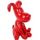 Statue Chien Snoopy Animaux Resine - 30cm - Rouge - ANIMAUX-RESINE.FR