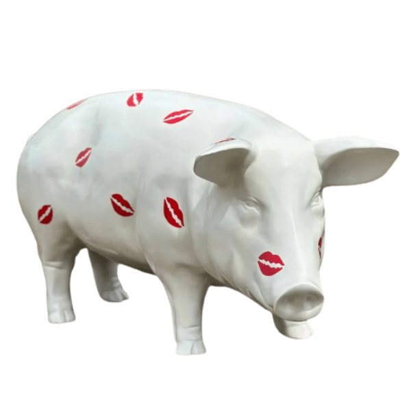 Resine Sculpture Cochon 100CM Multicolore AELON - S&C