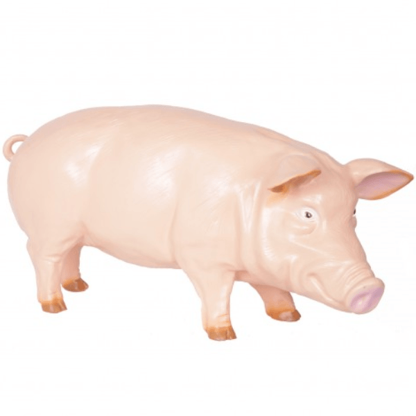 Resine Sculpture Cochon 100cm Naturel LYSANDRE - S&C
