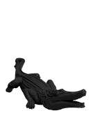Statue Crocodile Animaux Resine - 120cm - Noir - ANIMAUX-RESINE.FR
