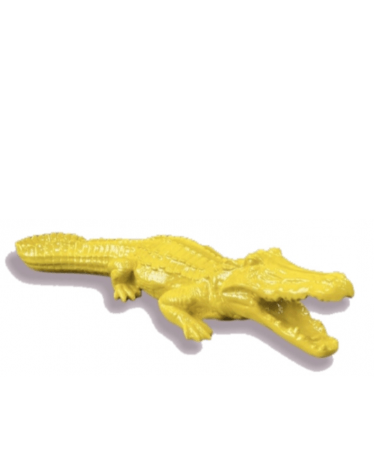 Resine Sculpture Crocodile 130CM Jaune ZENON - S&C