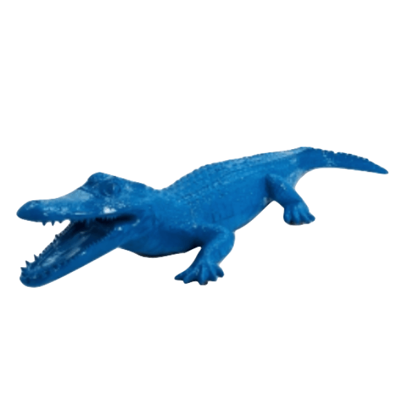 Resine Sculpture Crocodile 215CM Bleu ALZOR - S&C