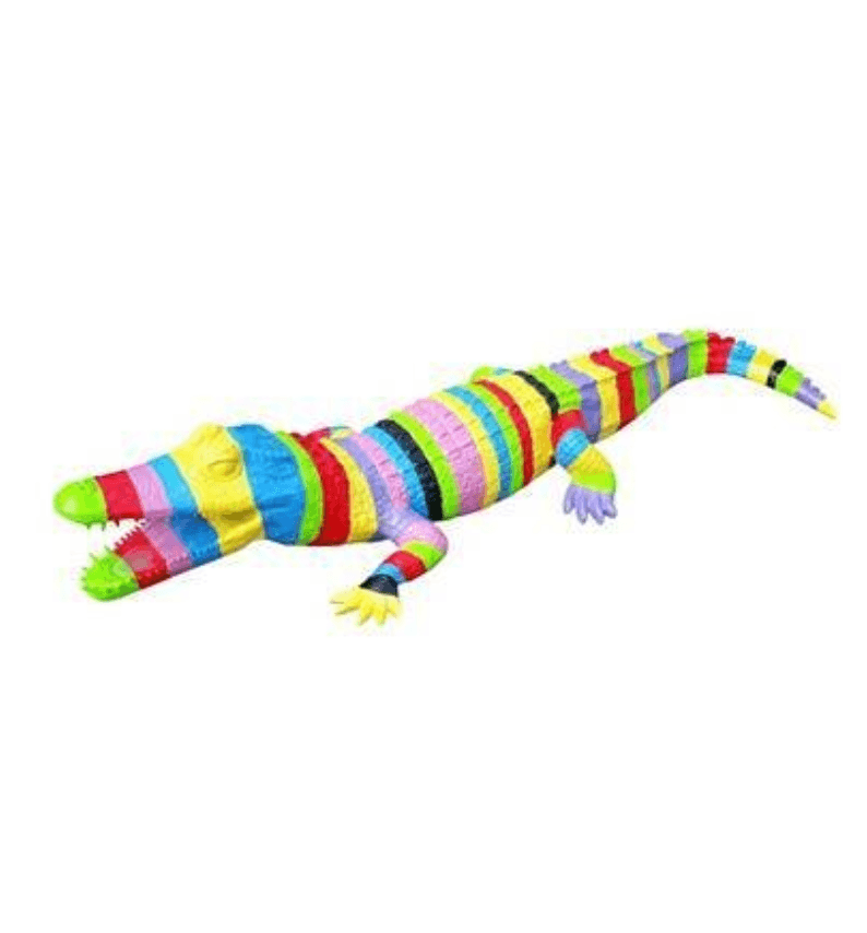 Resine Sculpture Crocodile 215CM Candy LIOVAN - S&C