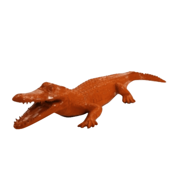 Resine Sculpture Crocodile 215CM Orange AELIA - S&C