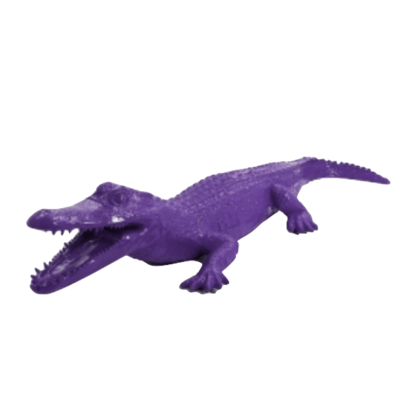 Resine Sculpture Crocodile 215CM Violet AELAN - S&C