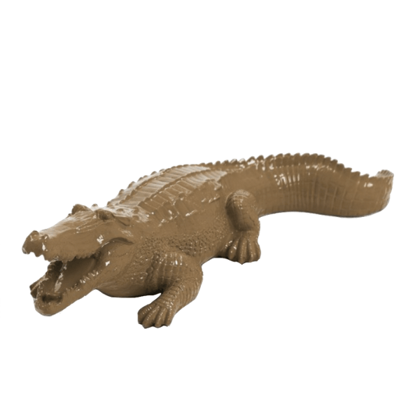 Resine Sculpture Crocodile 40CM Marron ZELIN - S&C