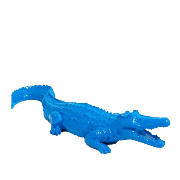 Resine Sculpture Crocodile 70cm Bleu MAELIS - S&C