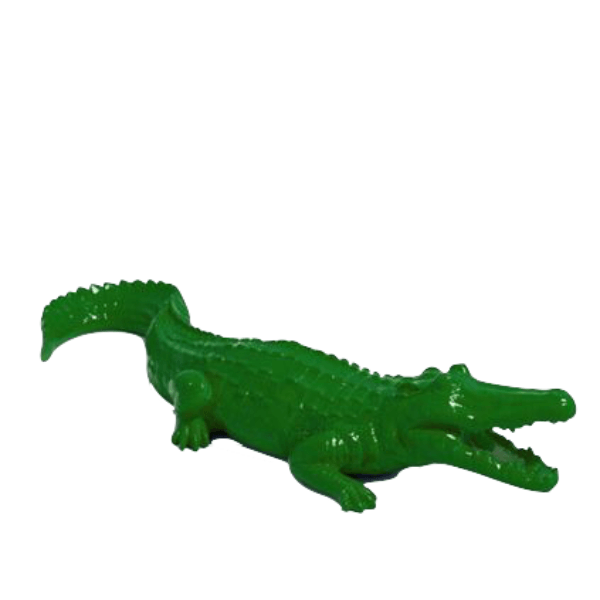 Resine Sculpture Crocodile 70CM Vert ZENON - S&C
