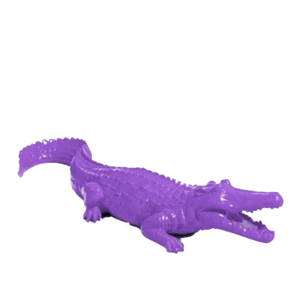 Resine Sculpture Crocodile 70CM Violet JALMIR - S&C