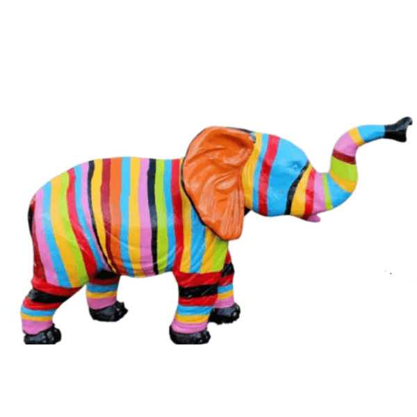 Resine Sculpture Elephant 185CM Multicolore ZILKIA - S&C
