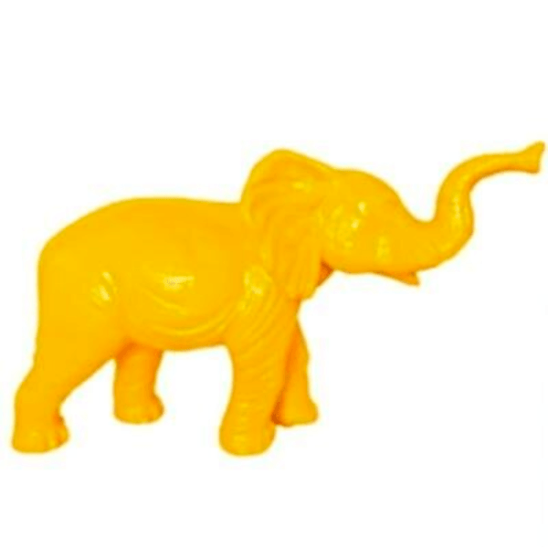 Resine Sculpture Elephant 185cm Jaune TIVEL - S&C