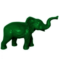 Statue Elephant Animaux Resine - 185cm - Vert - ANIMAUX-RESINE.FR
