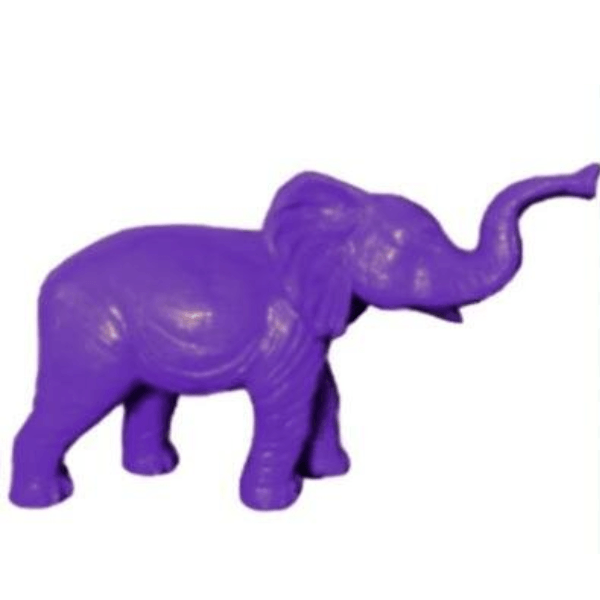 Resine Sculpture Elephant 185CM Violet AELIANE - S&C