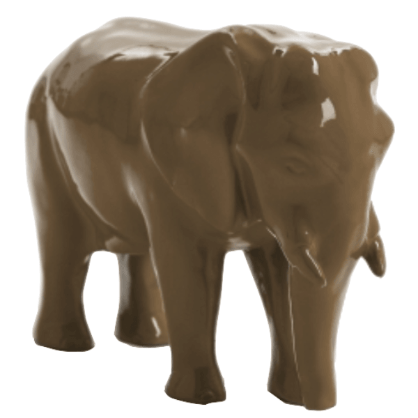 Resine Sculpture Elephant 30CM Marron RIVIAN - S&C