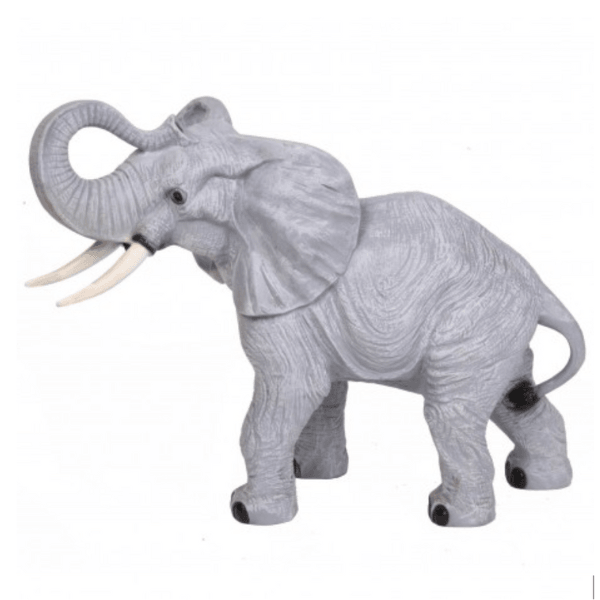 Resine Sculpture Elephant 90 CM Argente ELDAR - S&C