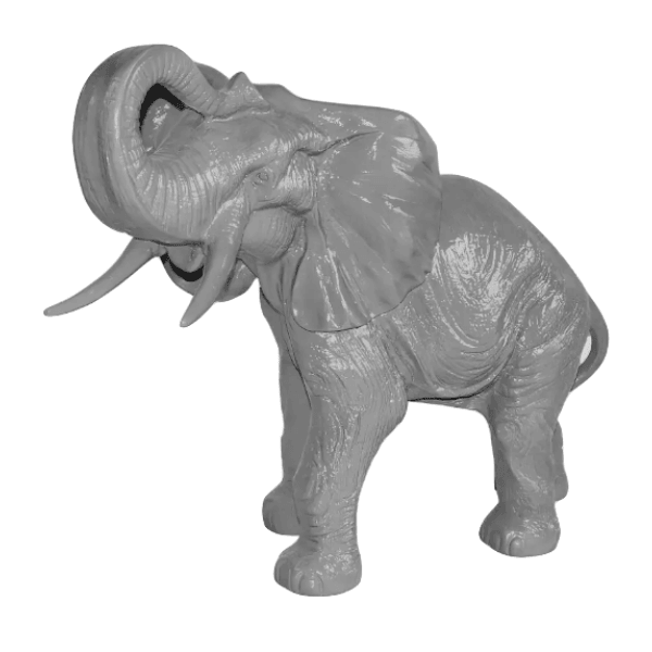 Resine Sculpture Elephant 90CM Gris CEDRIC - S&C