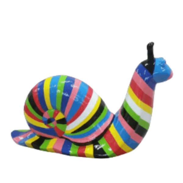 Resine Sculpture Escargot 100cm Multicolore DORIN - S&C